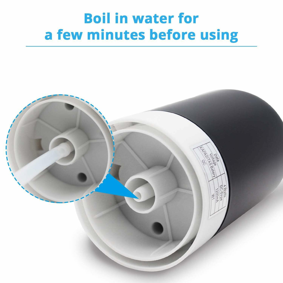 MJIYA 5 Gallon Automatic Water Dispenser USB Charging Switch Black
