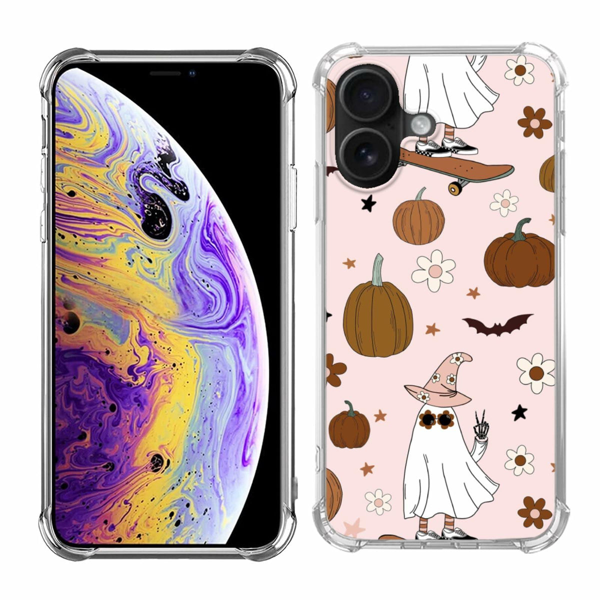 GialCenik iPhone 16 TPU Ghost Cowboy Phone Case - Black - New