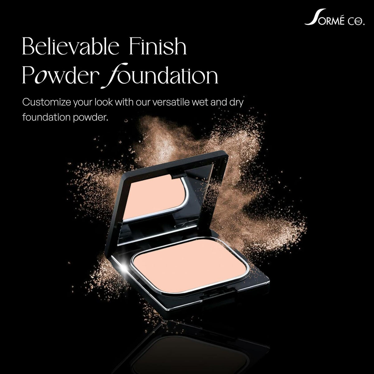 SORMÉ Wet & Dry Powder Foundation 25ml Fragrance Free Medium-Full Coverage