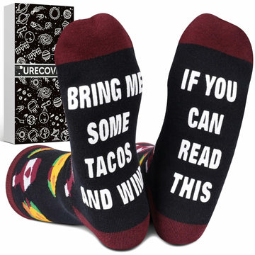 Funny Taco Socks Novelty Gift One Size Fits Most