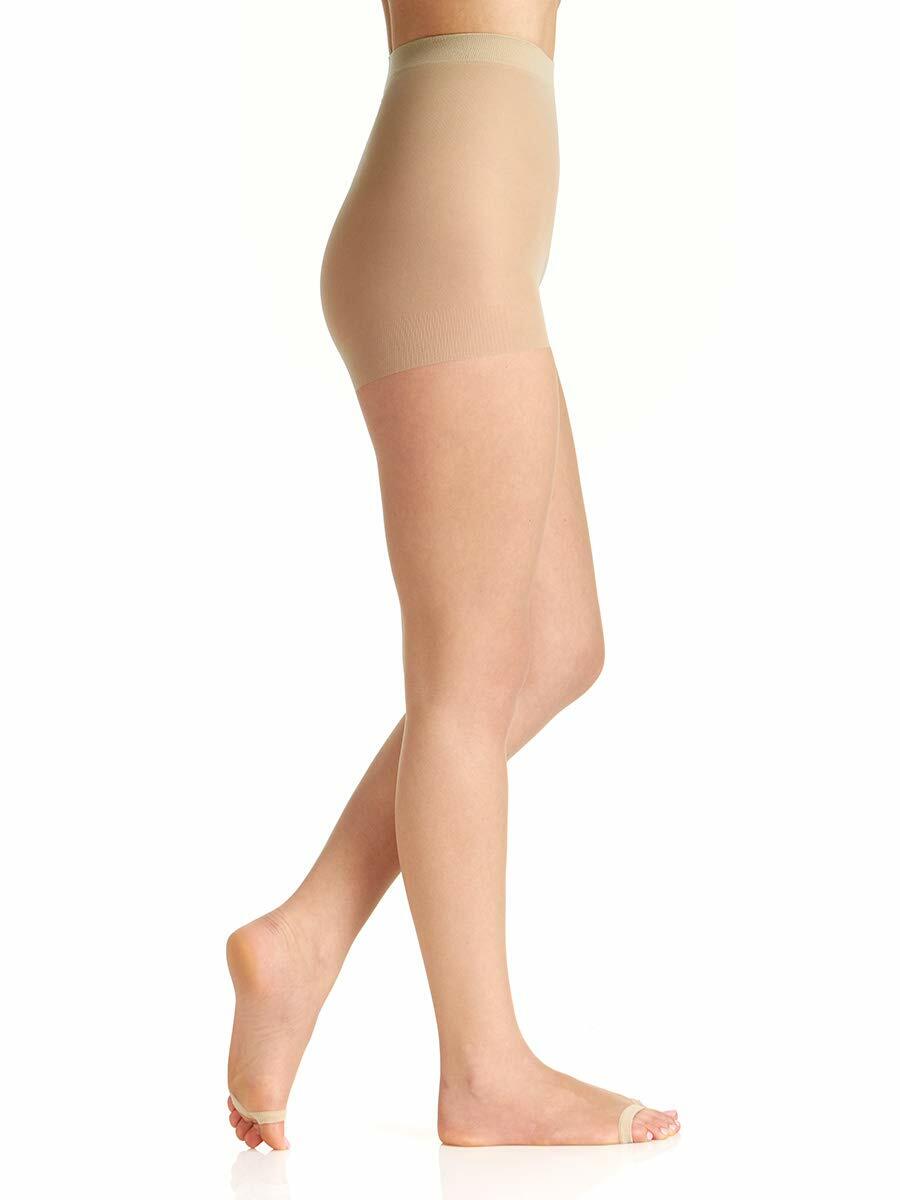 Berkshire Womens Ultra Sheer Control Top Toeless Pantyhose Nude Size 3