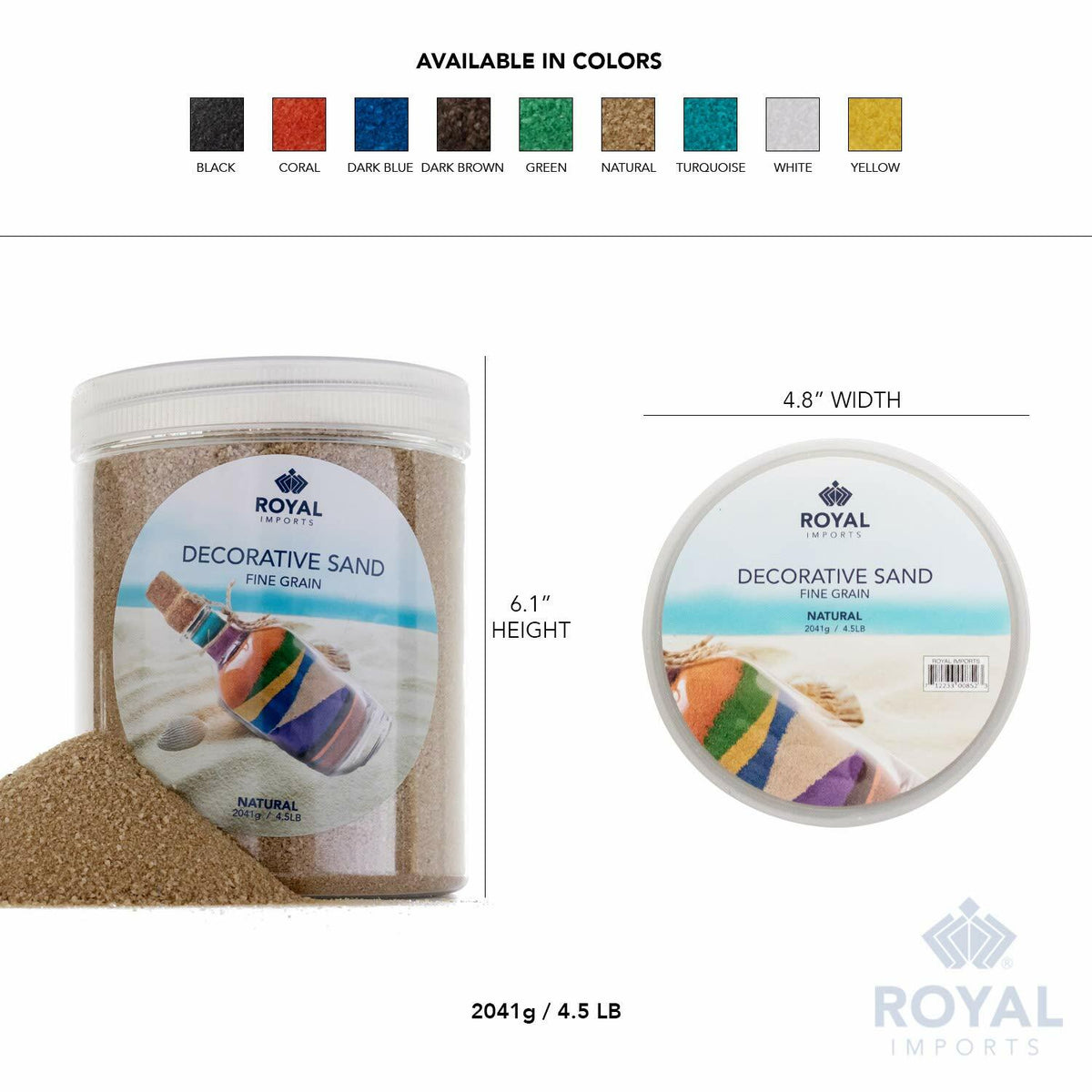 Royal Imports Decorative Beach Sand Dark Blue 4.5 LBS Vase Filler Crafts