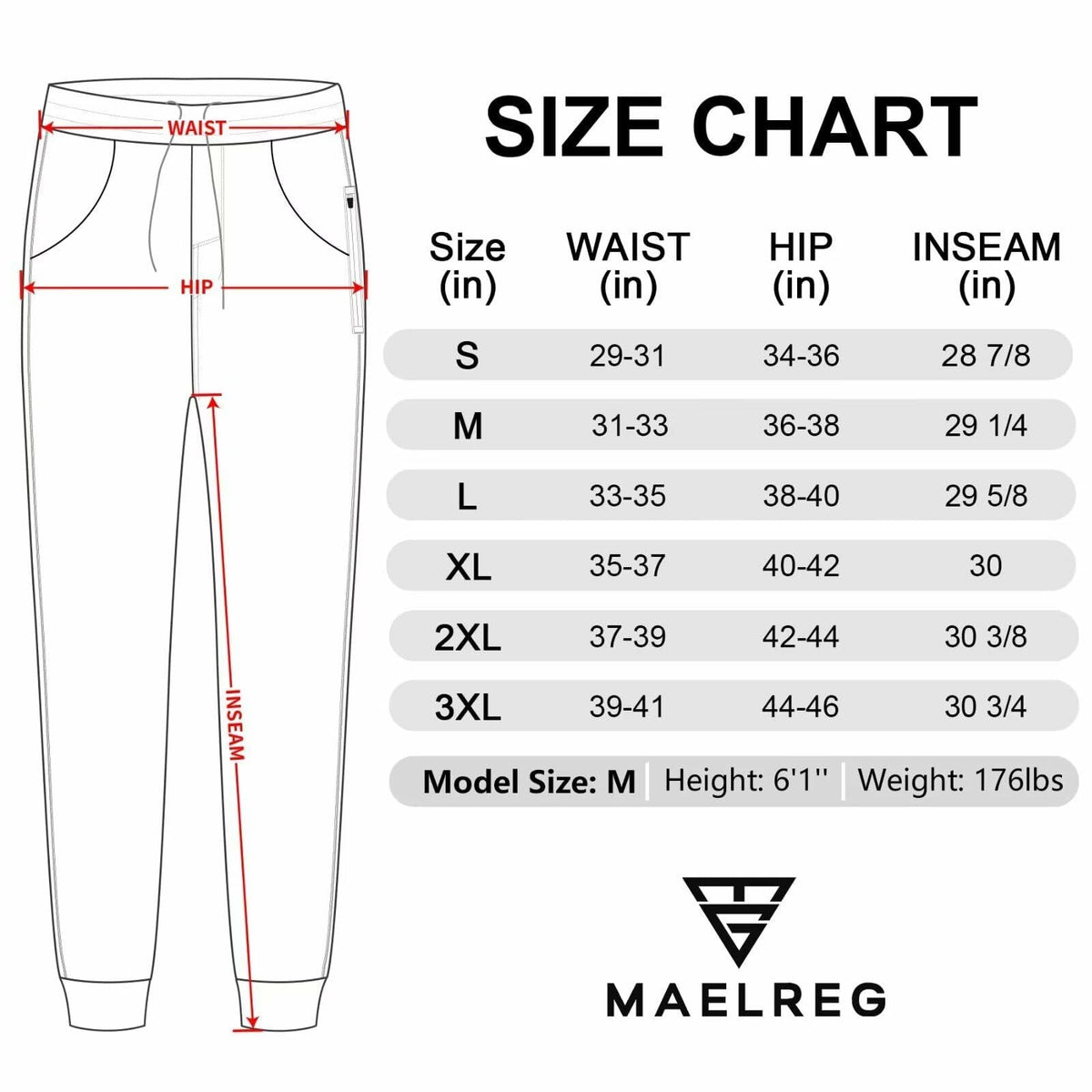 M MAELREG Mens Sweatpants Athletic Zipper Pockets Cobalt Heather Size L