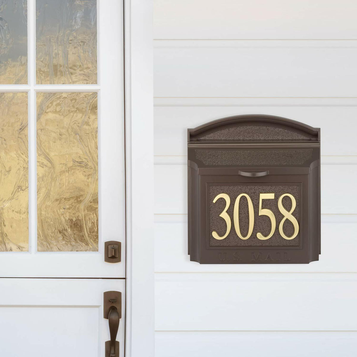 Whitehall Design-It House Number 2 Plaque – 4.75" Gold Finish