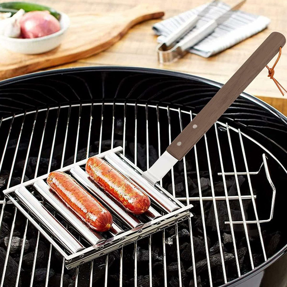 KUZEOLON Hot Dog Roller Machine 9999111 for Evenly Cooked Hot Dogs