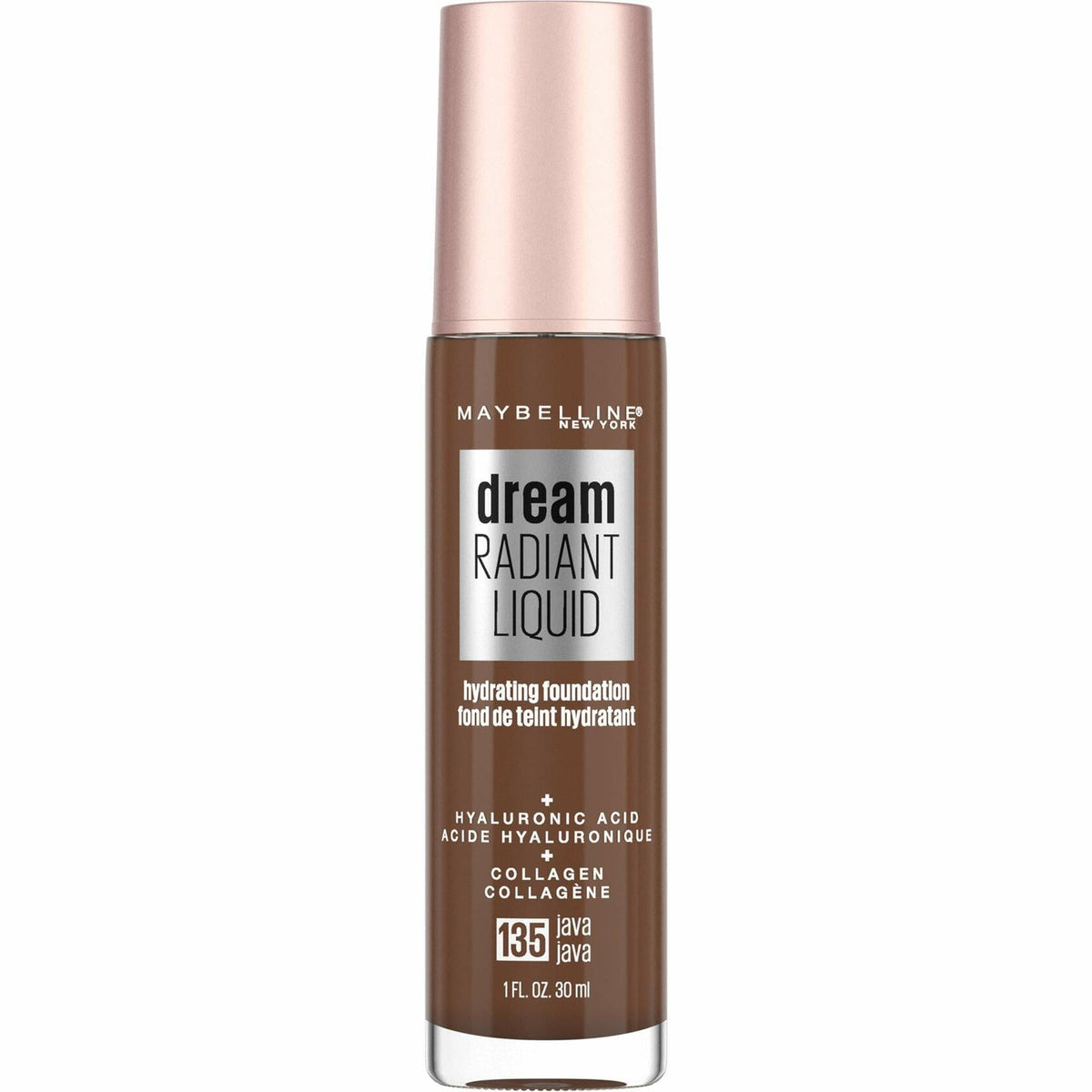Maybelline Dream Radiant Liquid Medium Coverage Hydrating Makeup Java 1oz