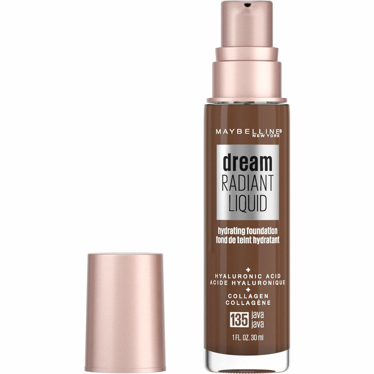 Maybelline Dream Radiant Liquid Medium Coverage Hydrating Makeup Java 1oz