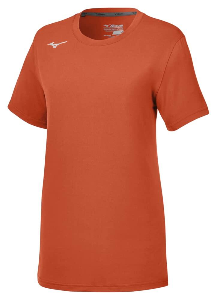 Mizuno Women's Attack Tee 3.0 Short Sleeve Volleyball Shirt Orange XL
