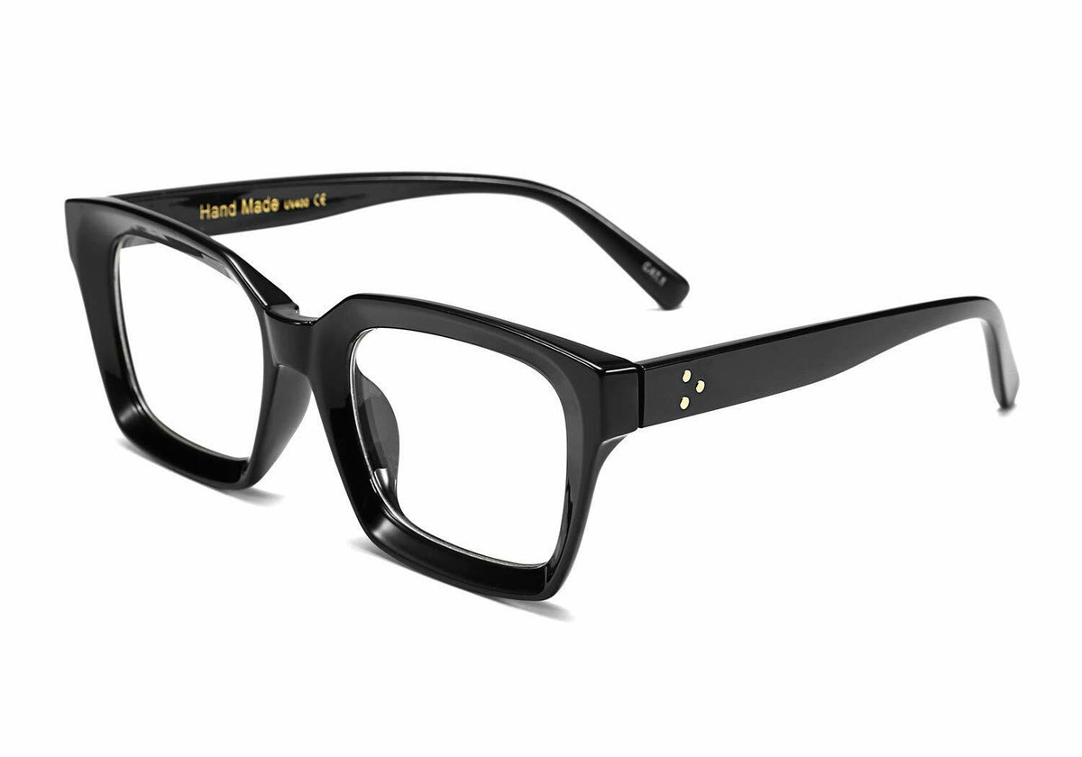 FEISEDY B2461 Square Thick Eyeglasses Frame Classic Unisex Eyewear