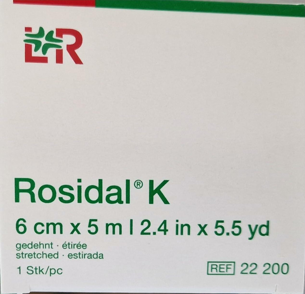 BestBy12/28 Rosidal K 6cm x 5m Short Stretch Compression Bandage
