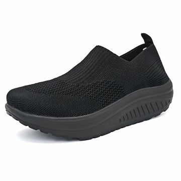 Umerigo Womens Slip On Tennis Shoes Breathable Mesh Black Size EU 40 USA W8.5