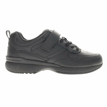 Propét LifeWalker Flex Leather Orthotic Comfort Walking Shoes Black US 6.5 Wide