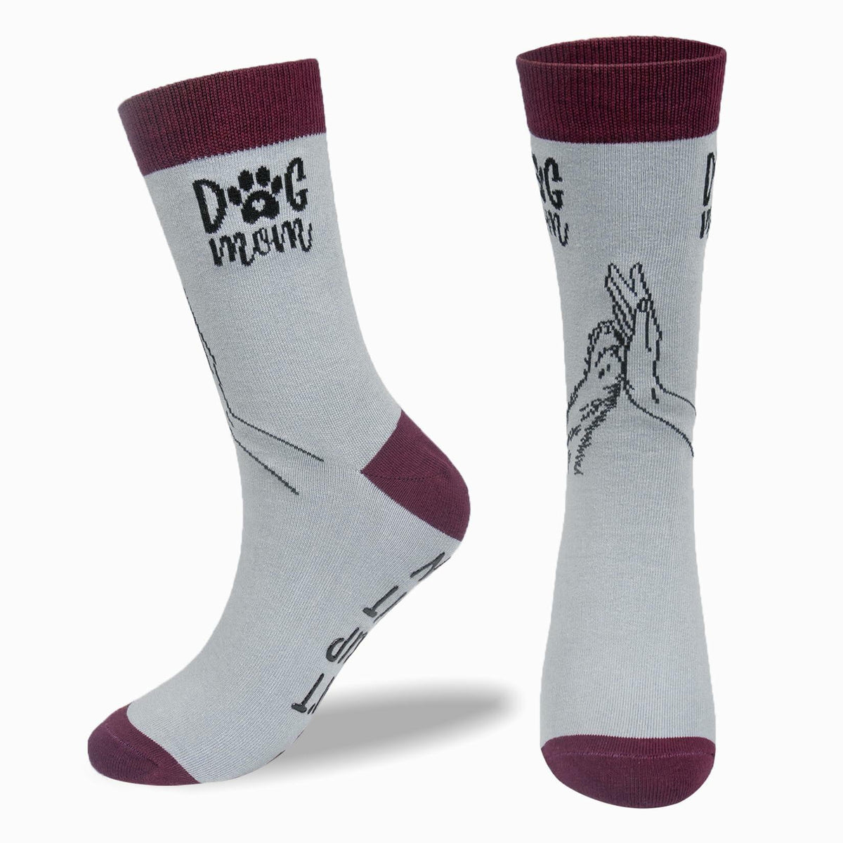 Huahui Dog Mom Socks for Women, Funny Dog Lover Gifts, 1 Pair