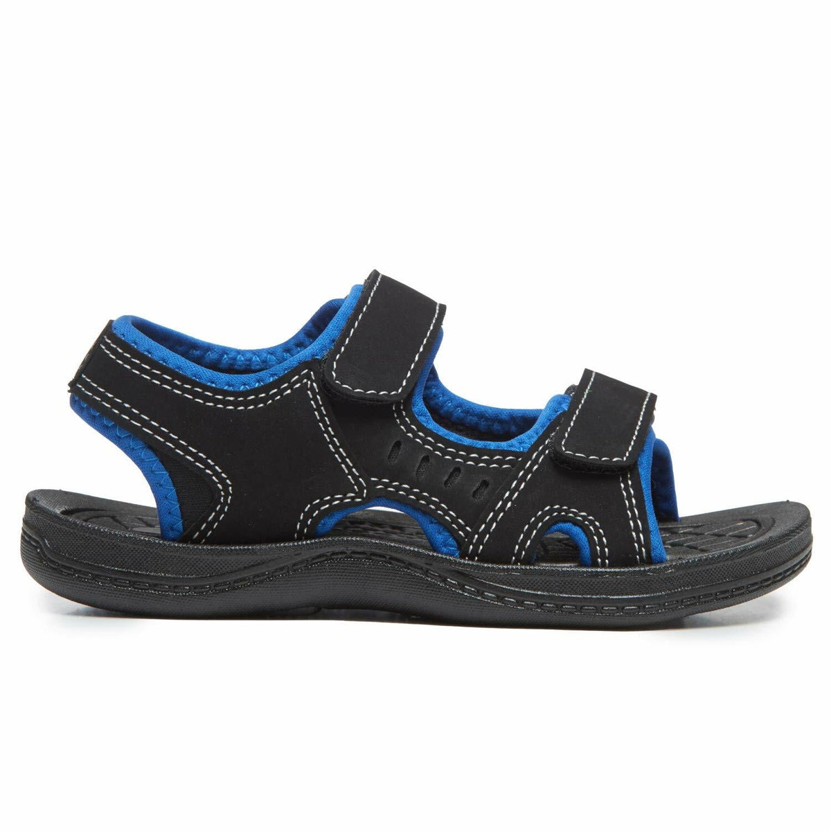 Skysole Boys Double Adjustable Strap Lightweight Slippers Royal Size 5-6 Toddler