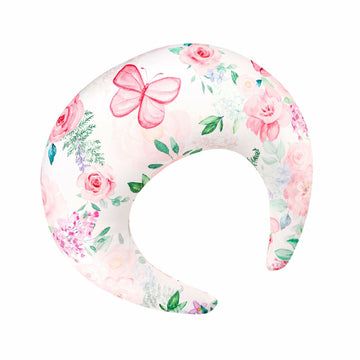 CARUILI Nursing Pillow Cover Pink Floral Ultra Soft Comfortable Only Case