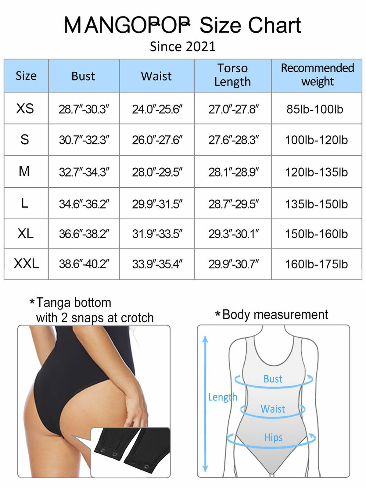 MANGOPOP Women's Backless Sleeveless Bodysuit White Size S