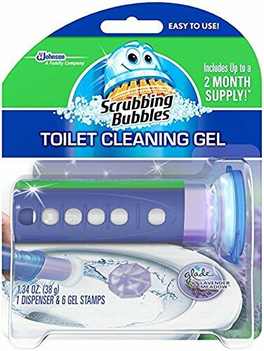 Scrubbing Bubbles Toilet Cleaning Gel Lavender Meadow 1.34oz 2 Pack