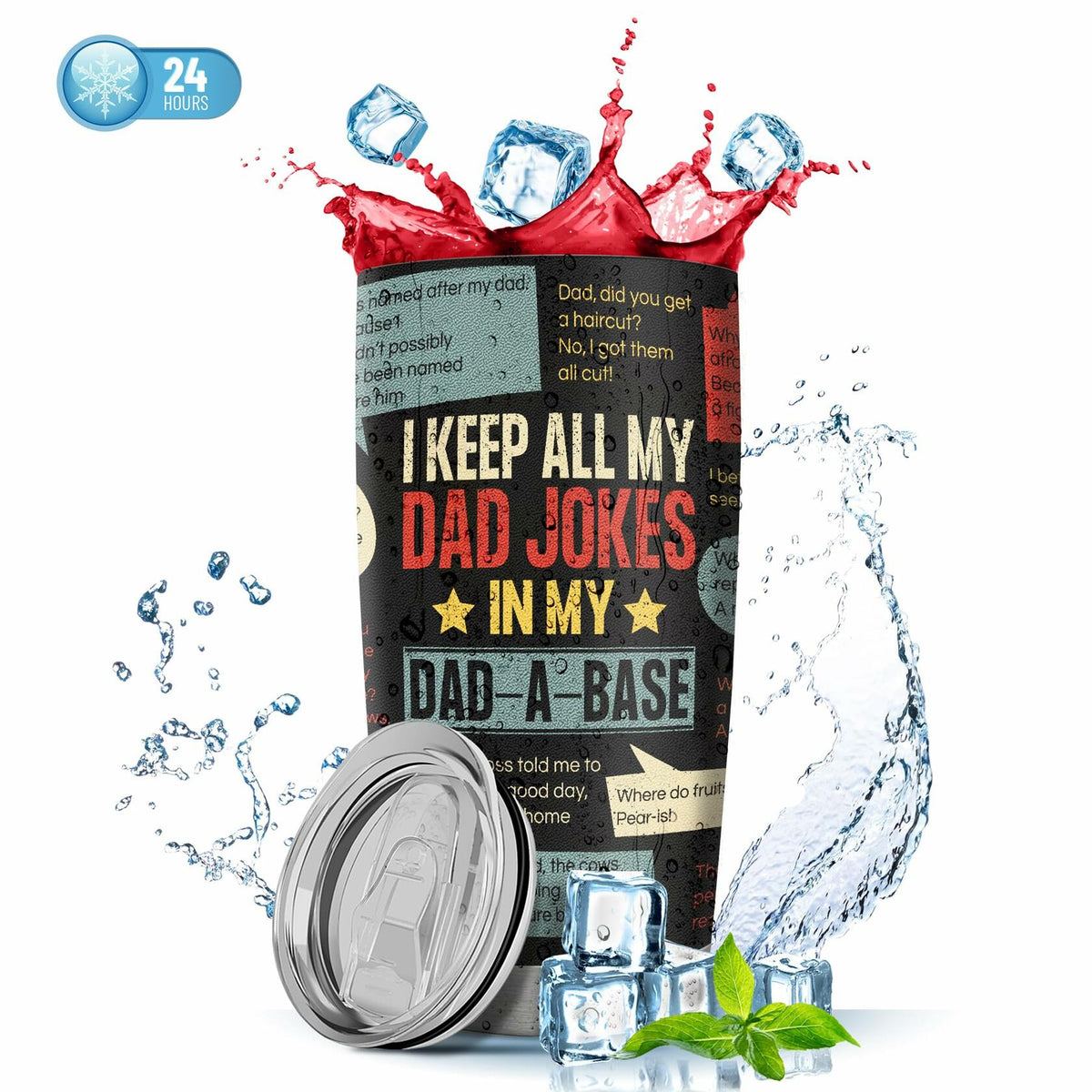 AGOT 20oz Tumbler Funny Jokes Gift for Dad Stainless Steel Father's Day