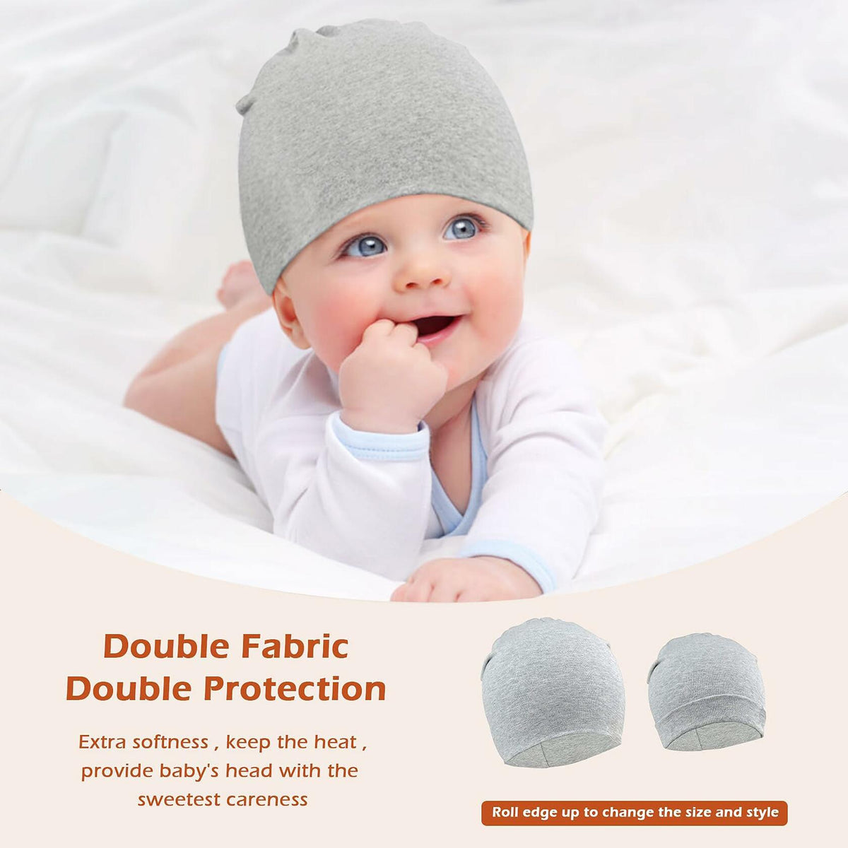 Zando Baby Pink Beanie Hat Soft Knit Winter Cap Size 12-18 Months