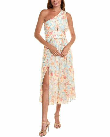 LIKELY Women's Sara Dress Ivory/Grey Multi Size 2 Stylish Elegant