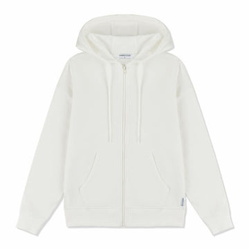 AMERICLOUD Women's Soft Brushed Fleece Zip Up Hoodie White XXL New