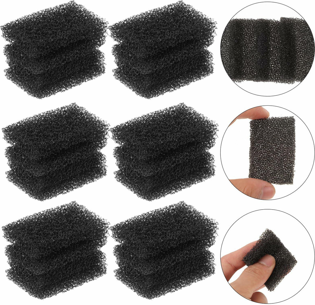 Amosfun 80pcs Halloween Makeup Sponges Scar FX Party Supplies Makeup Tool