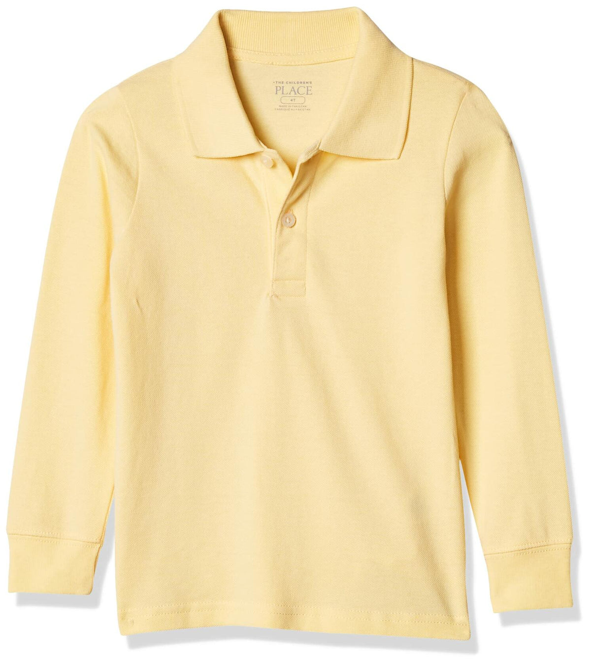 The Children's Place Long Sleeve Polo Shirt Yellow 6-9 Months New