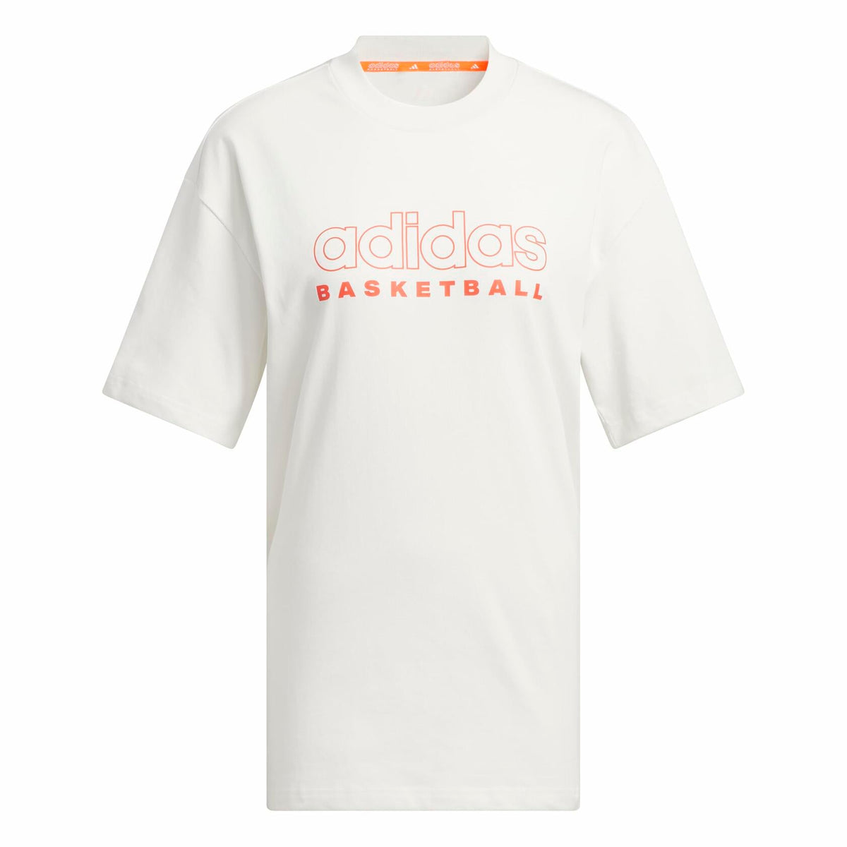adidas Women's Select Basketball T-Shirt Cloud White/Solar Red