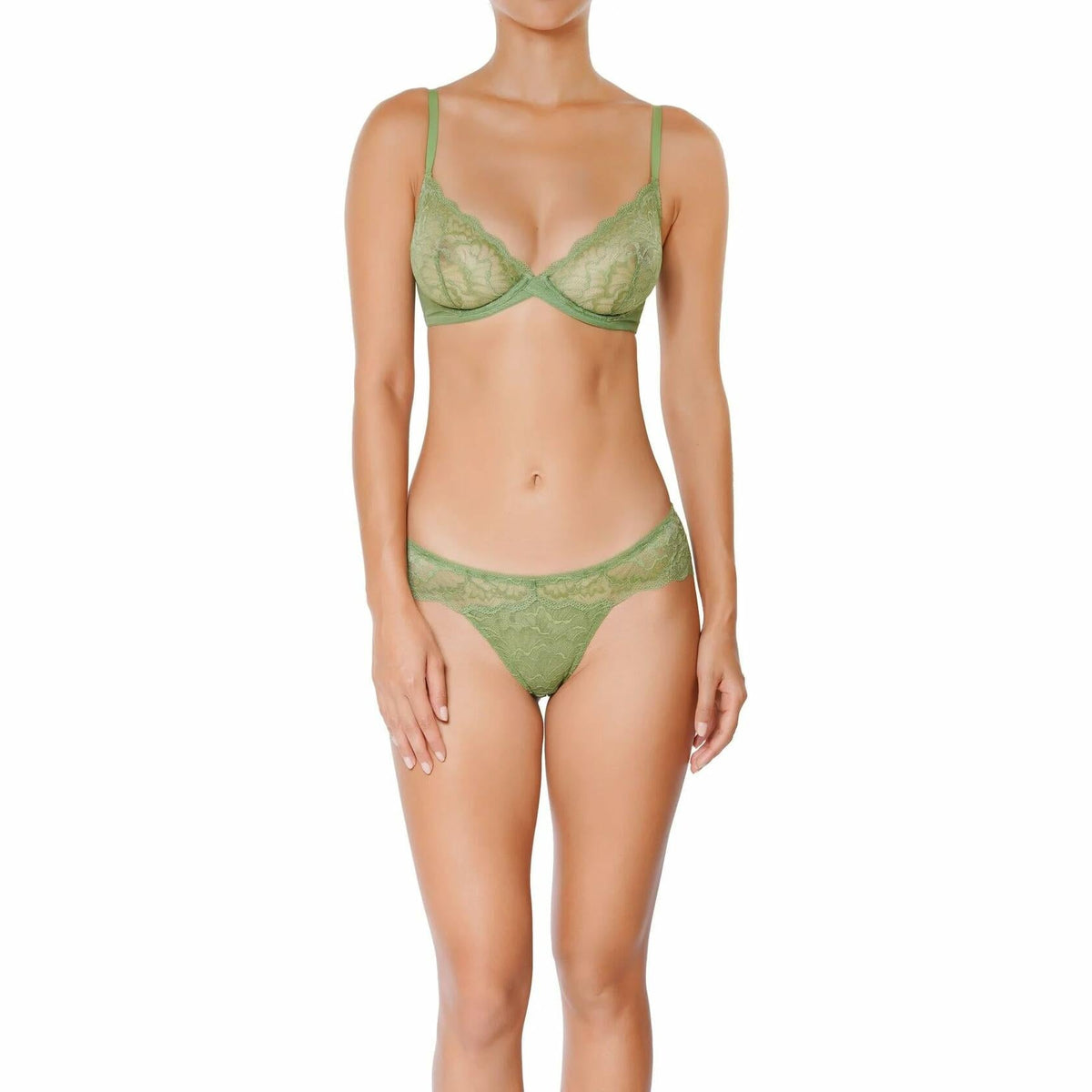 Huit Women's Cheeky Bikini Forest Green - Stylish & Comfortable Swimwear