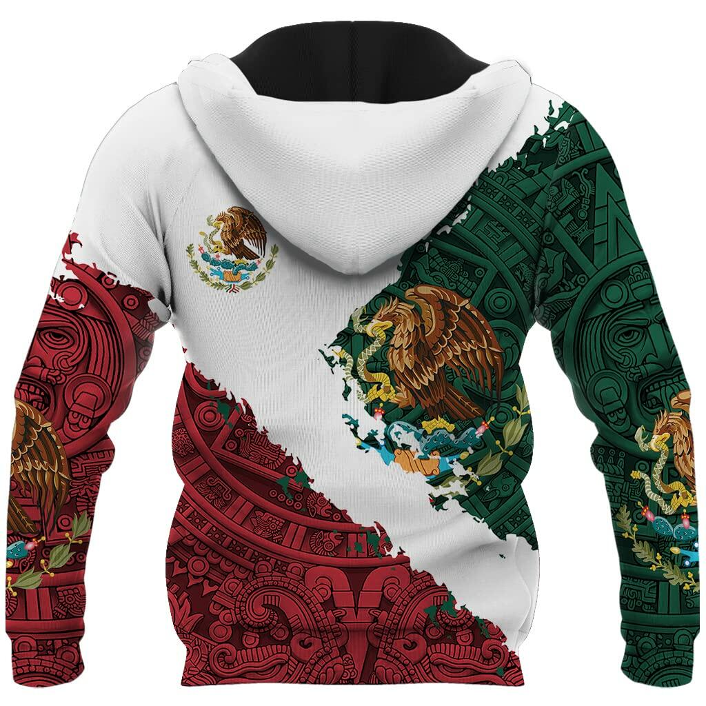 FAYBA Mexican Hoodies 3D Print Casual Pullover White 2XL New