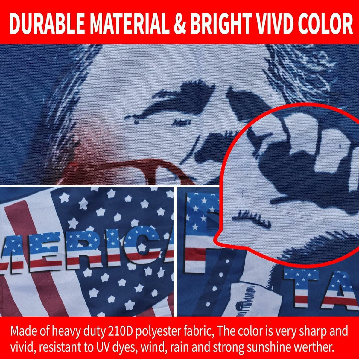 Fight Flag 3x5 Ft Double Sided 3-Ply Ultra-Thick Outdoor Indoor Flag