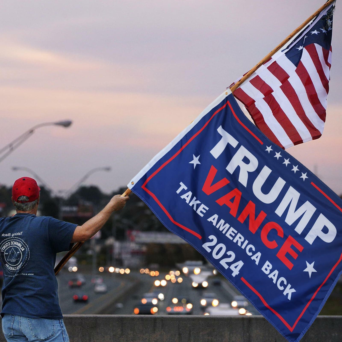 KENPMA Trump Vance 2024 Flag 3x5 Double Sided Outdoor Banner 3 Ply