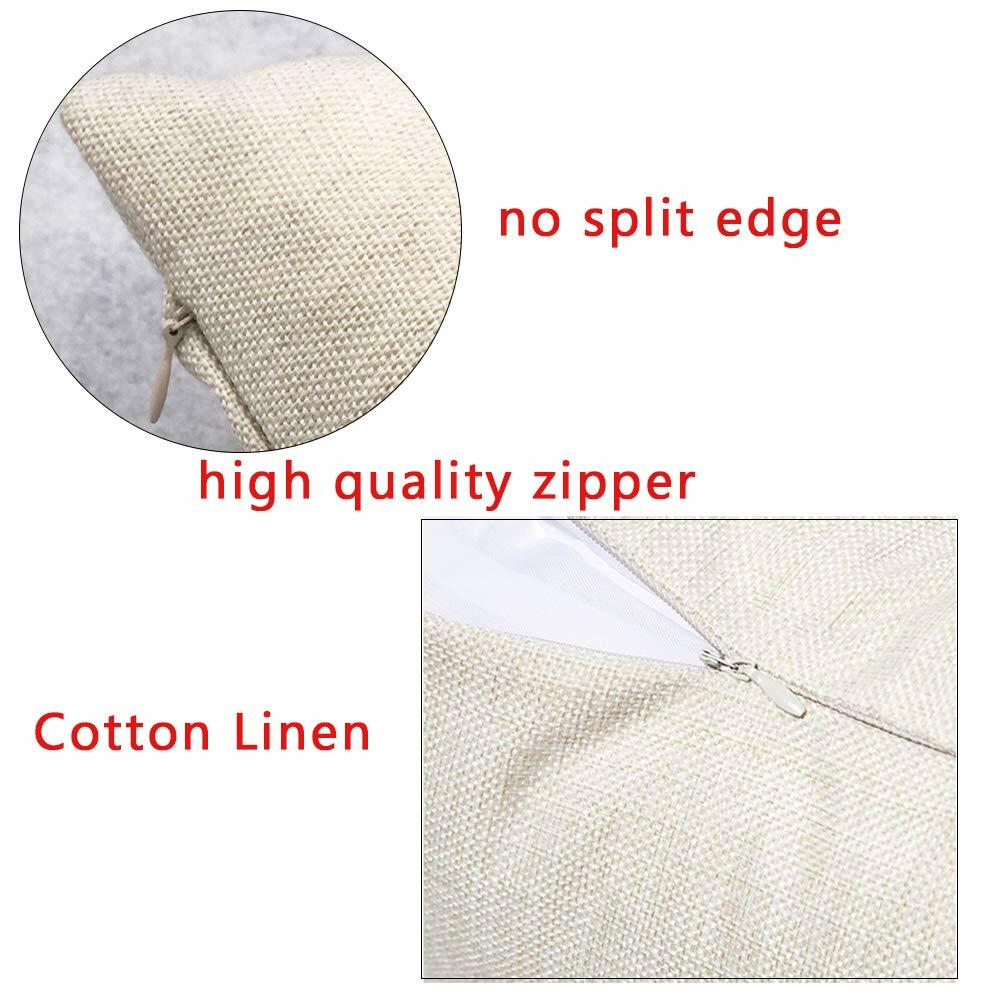 Hopyeer 18x18 AF-Ball Vintage Football Pillow Cover Cotton Linen Throw