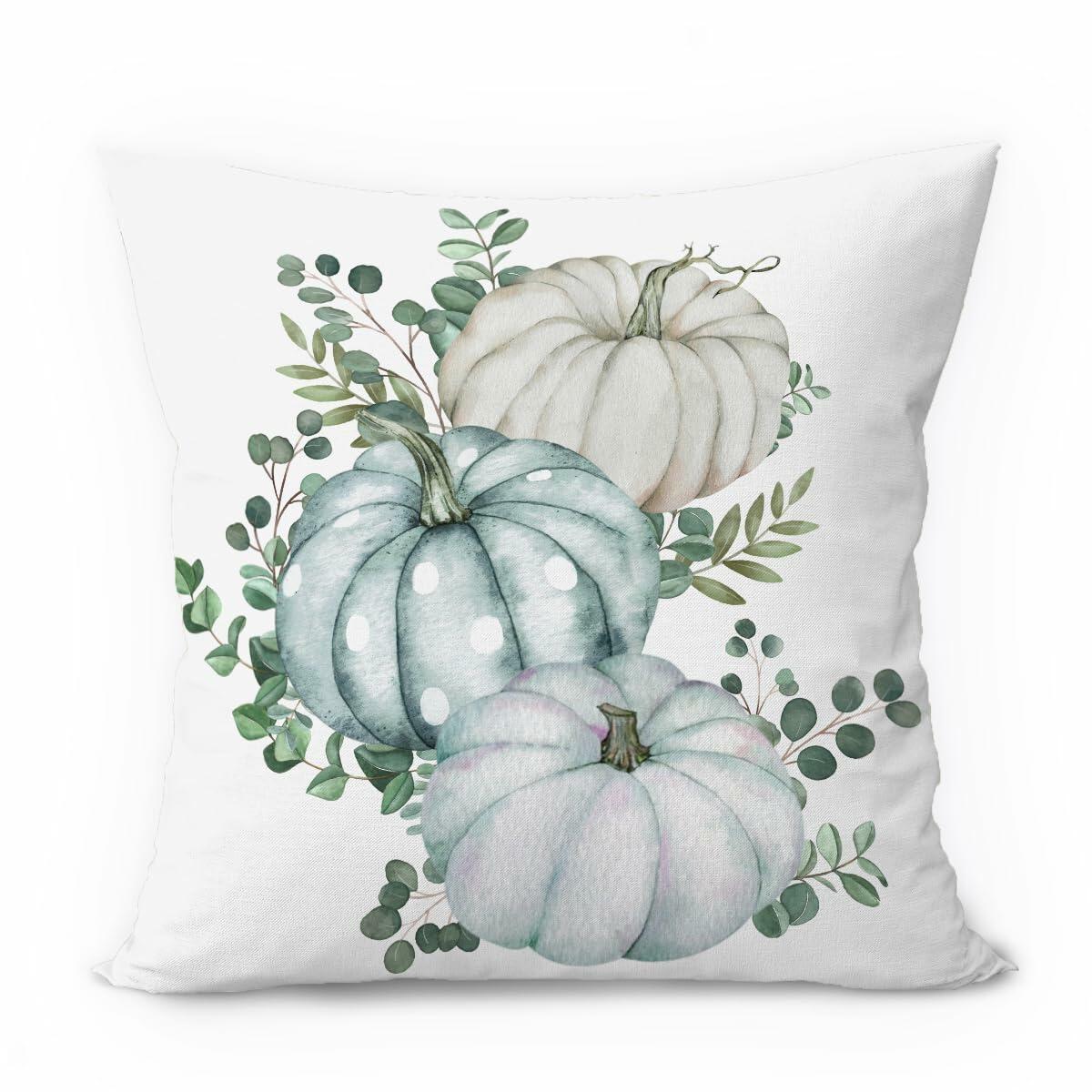 Wheatwin 18x18 Fall Coquette Throw Pillow Cover Pumpkin Retro Decor