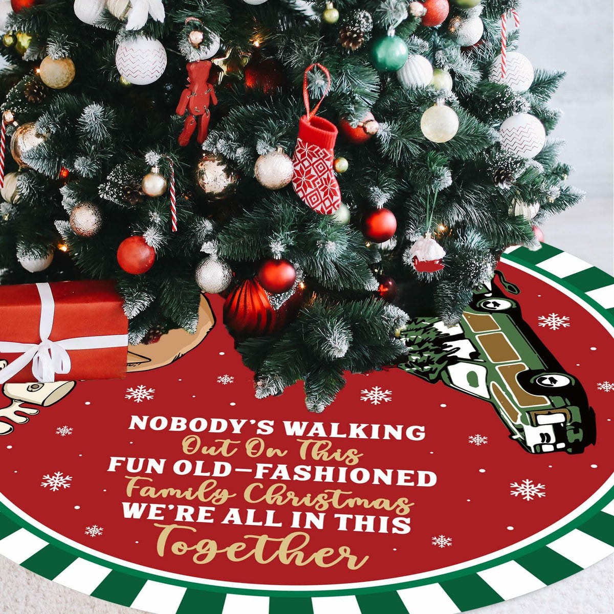 Christmas Vacation Griswold Family 48" Tree Skirt Xmas Decor Gift