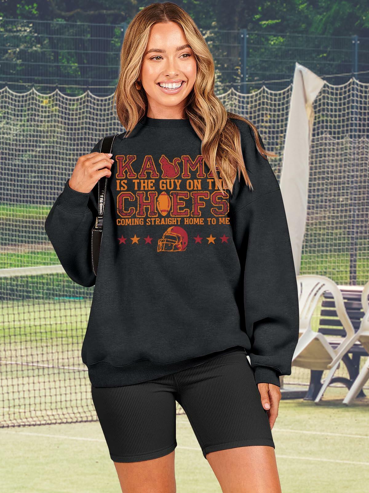 BANGELY Women's Football Sweatshirt Long Sleeve Pullover