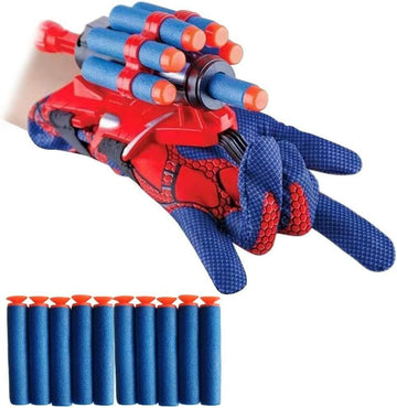 XEUOME Spider Gloves Web Shooter Toy Kids Wrist Set Black