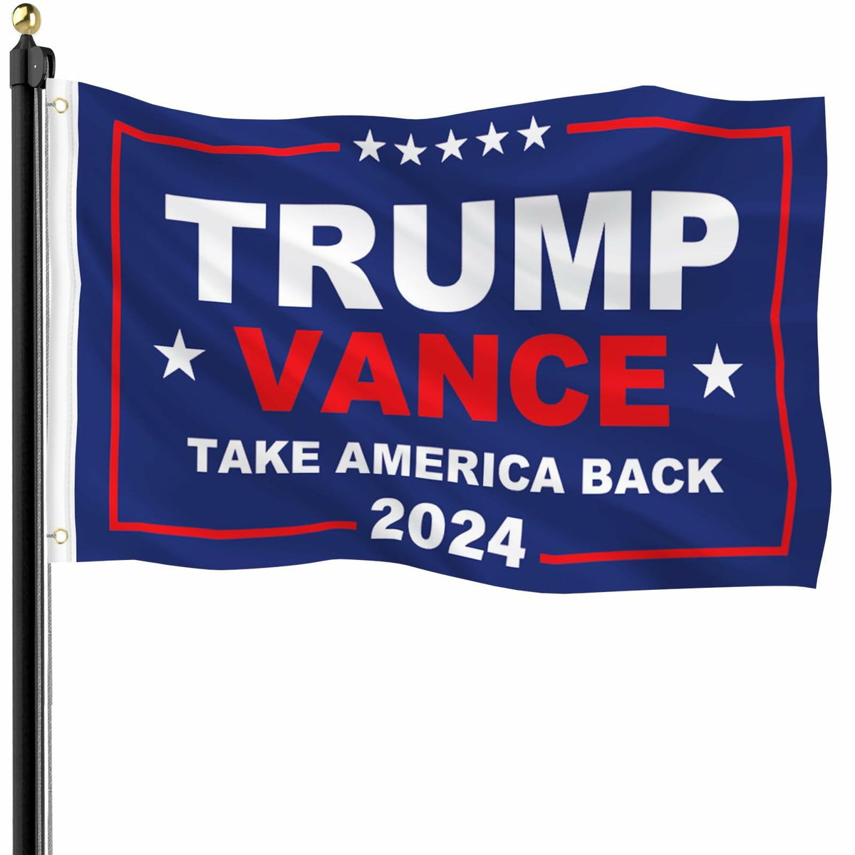 KENPMA Trump Vance 2024 Flag 3x5 Double Sided Outdoor Banner 3 Ply