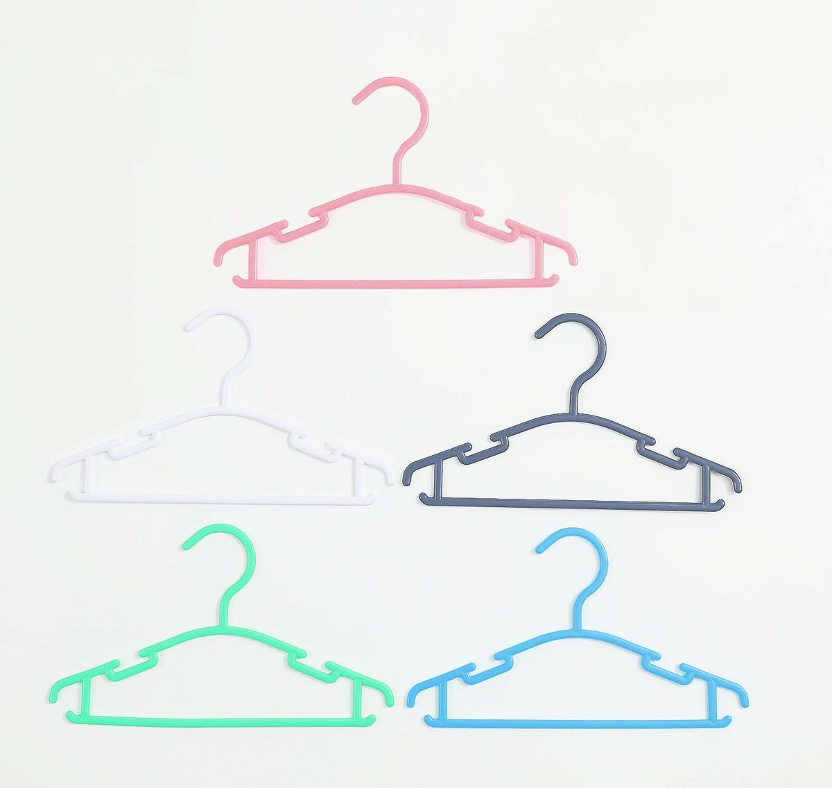 VIIBASE Baby Nursery Closet Hangers Ultra-Thin Plastic White 20 Pack