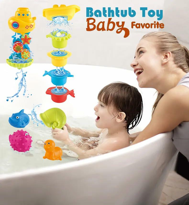 Cosaway Baby Bath Toys Ocean Animal Sprinkler Beach Pool Set 6-12 Months