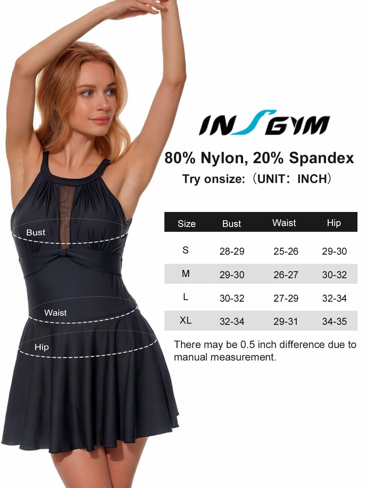 insgym SwimSkirt Bikini Bottoms Alpha Black Ruched Drawstring Size XX_L