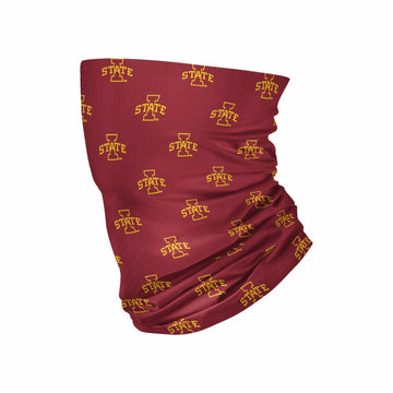 FOCO Iowa State Cyclones NCAA Mini Print Logo Gaiter Scarf Large Size L