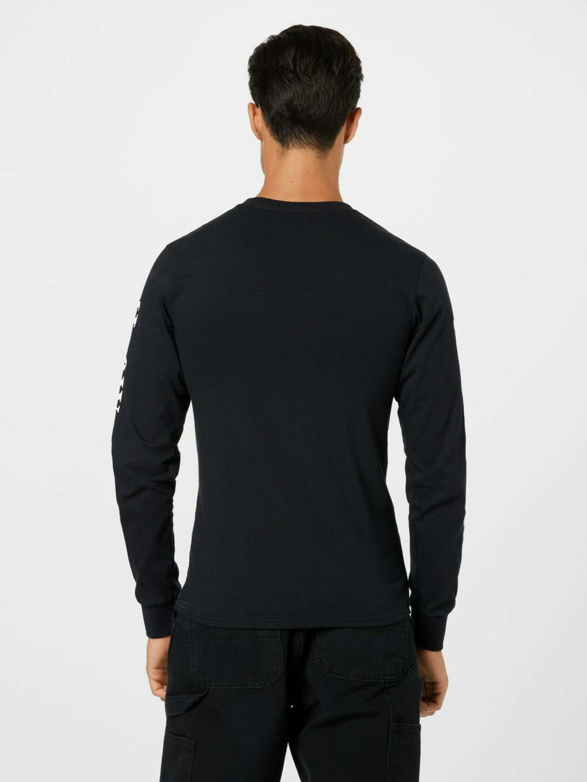 HUF Mens Domestic LS Tee T-Shirt Black Size Small US