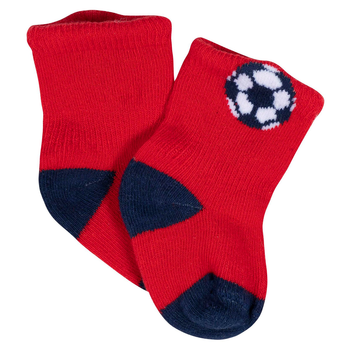 Gerber Baby Wiggle-Proof Socks Sports Blue 8-Pair Size 3-6 Months