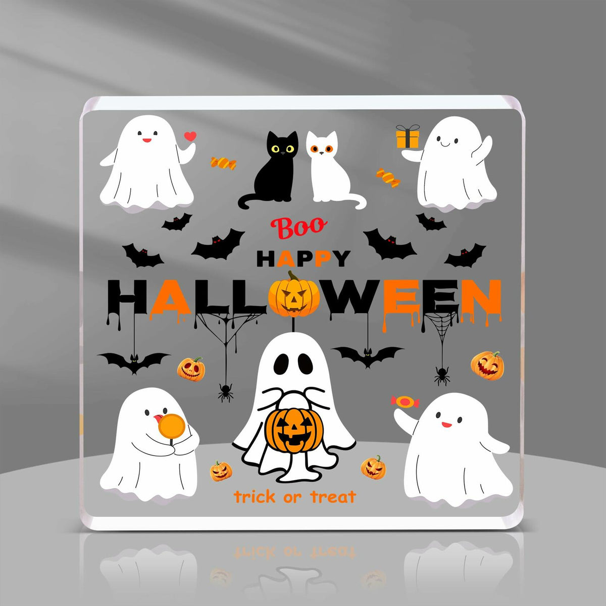DIFFUNY Cute Halloween Ghost Table Decorations Medium Indoor Decor