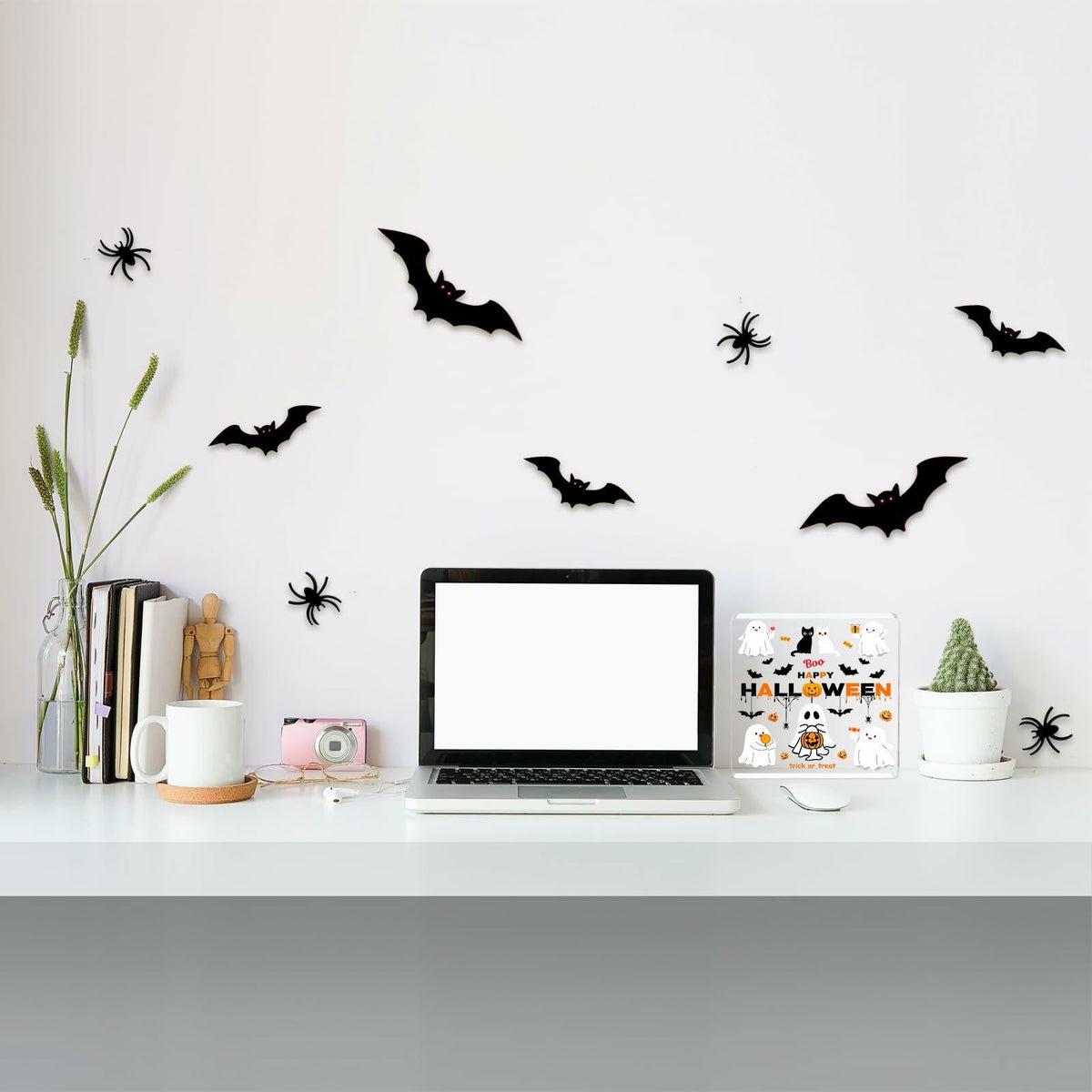 DIFFUNY Cute Halloween Ghost Table Decorations Medium Indoor Decor