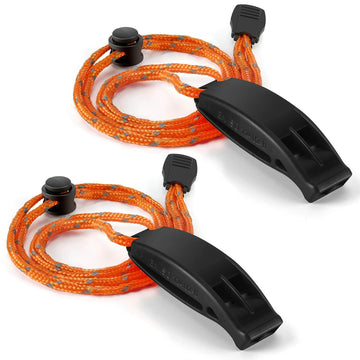Hipat Emergency Whistle Super Loud Floating Whistle with Lanyard Outdoor