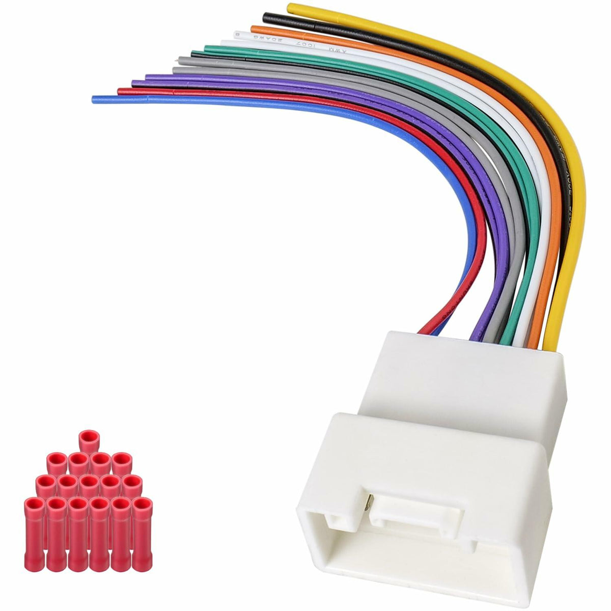 Zenoruslky 20Pin Radio Wire Harness Stereo Connector for Mitsubishi Cars