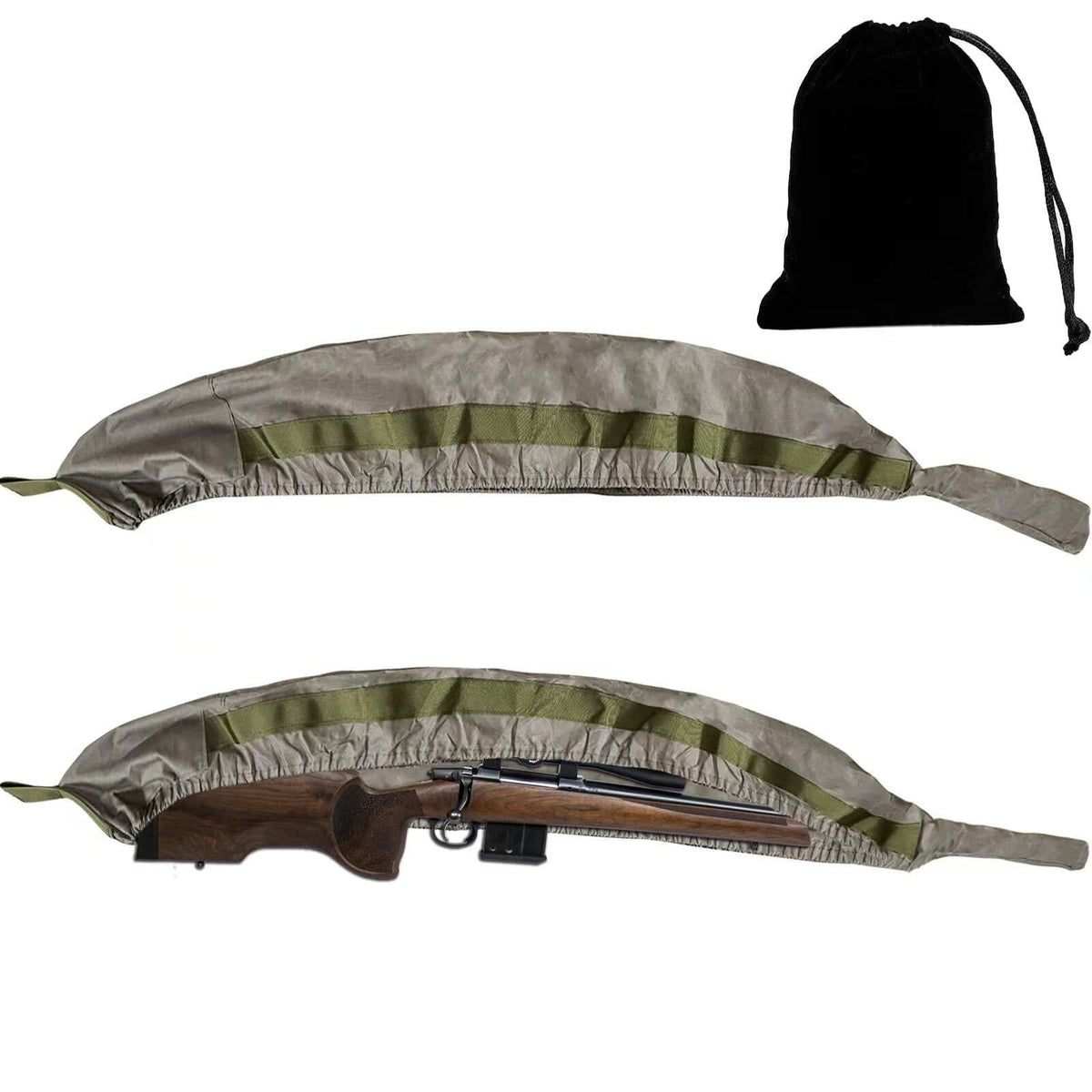 Miaking Quick Release Shotgun Rifle Sock Sleeve Brown Size 38-51in