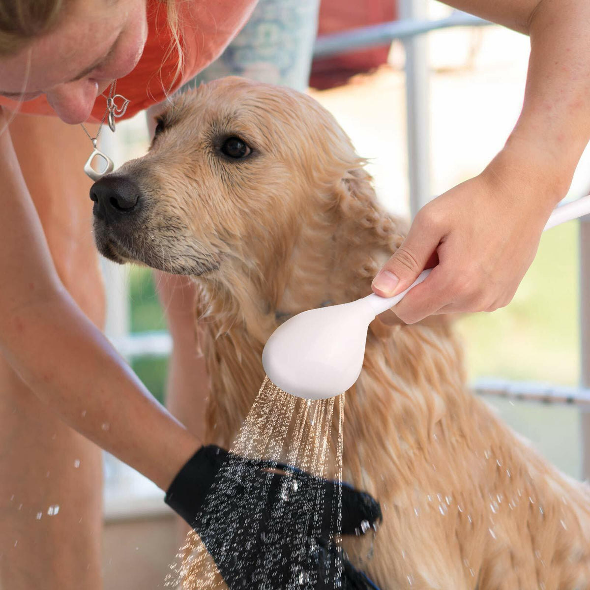 Lamoutor Pet Faucet Sprayer Portable Handheld Shower Bath Tool